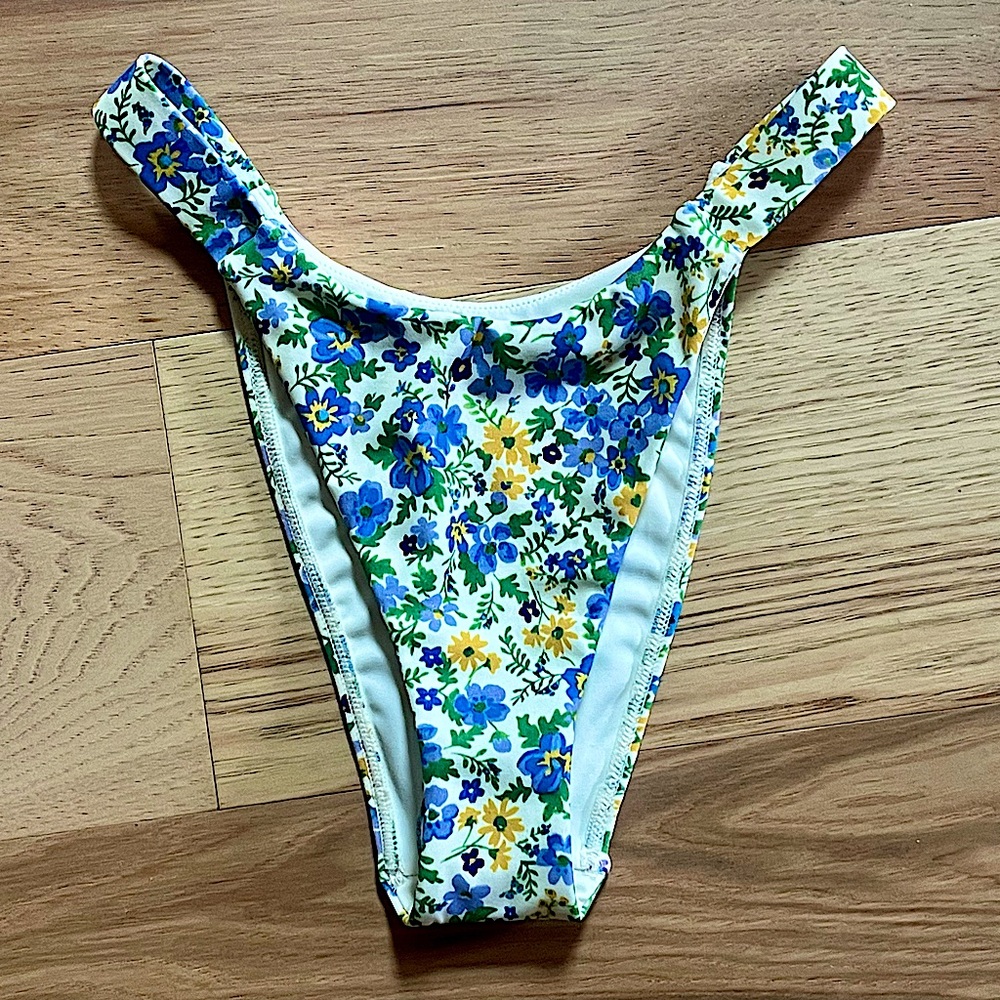 PacSun Floral Piper High Cut Bikini Bottom - Picture 2 of 12